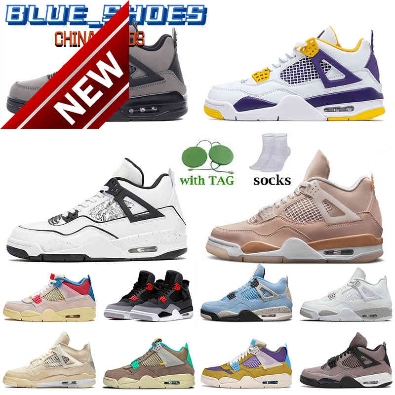 

2022 S Jorden 4s Mens Basketball Shoes Jumpman 4 Off Diy Shimmer Taupe Haze Trainers Desert Moss Travis Scotts White Oreo University Blue, Customize