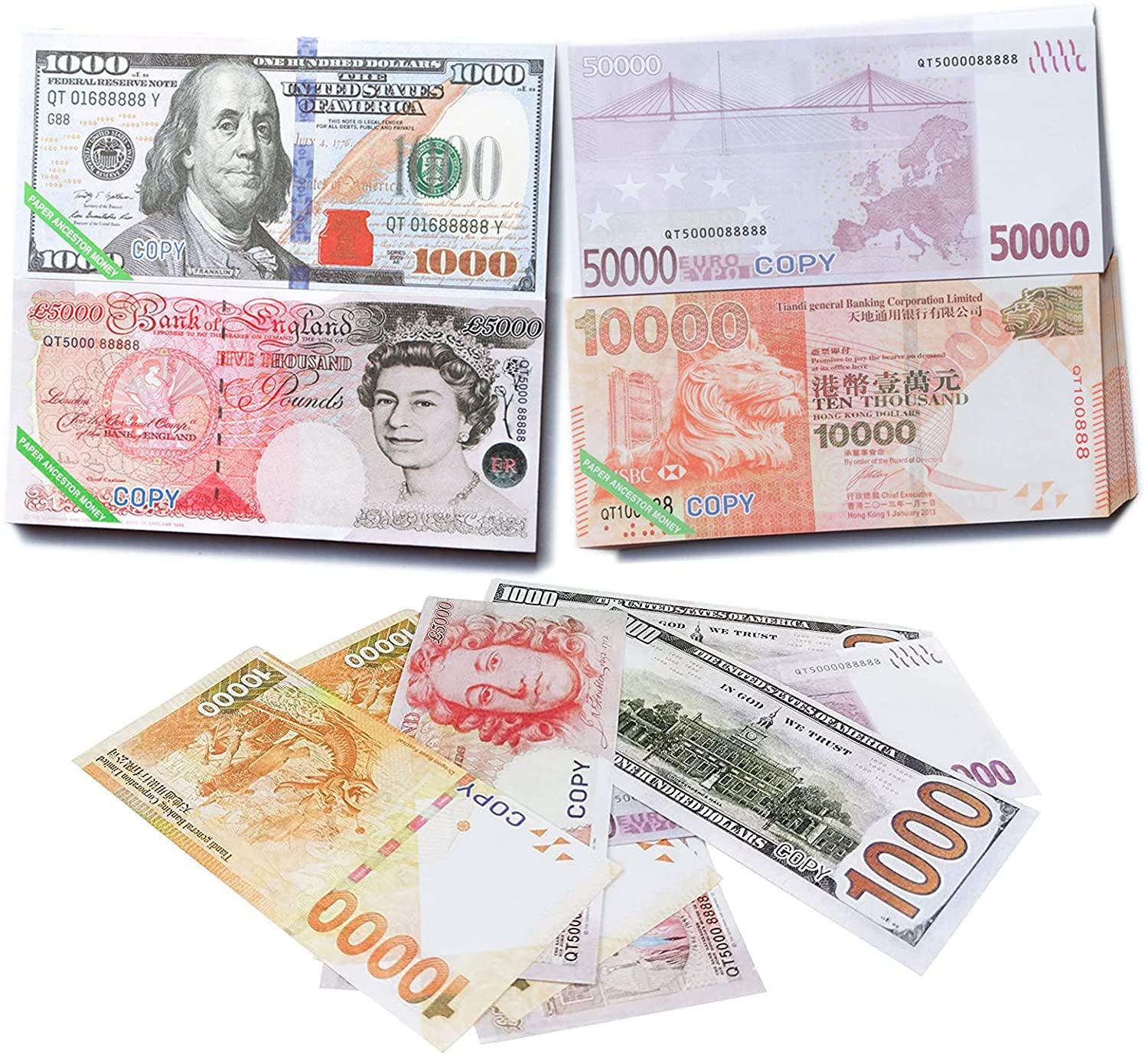 

Ancestor Money Chinese Joss Paper Heaven Bank Note Spirit Prop Currency Ancestor Money to Burn for Funerals The Qingming Festival YL0270