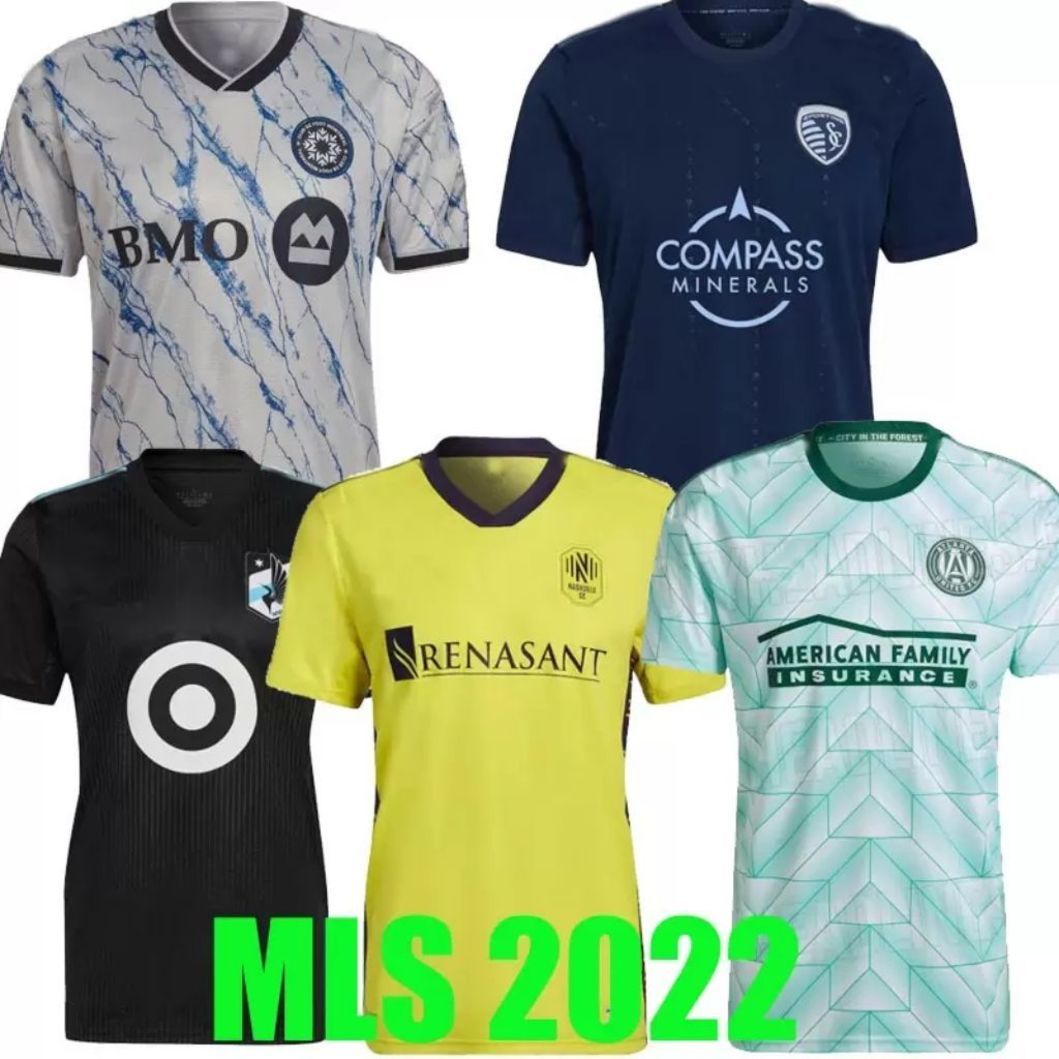 

22 23 CF Montreal SOCCER JERSEYS 2022 2023 MontrÃ©al MLS AWAY Atlanta United Nashville SC Sporting Kansas City Minnesota football shirt top u, Black;yellow