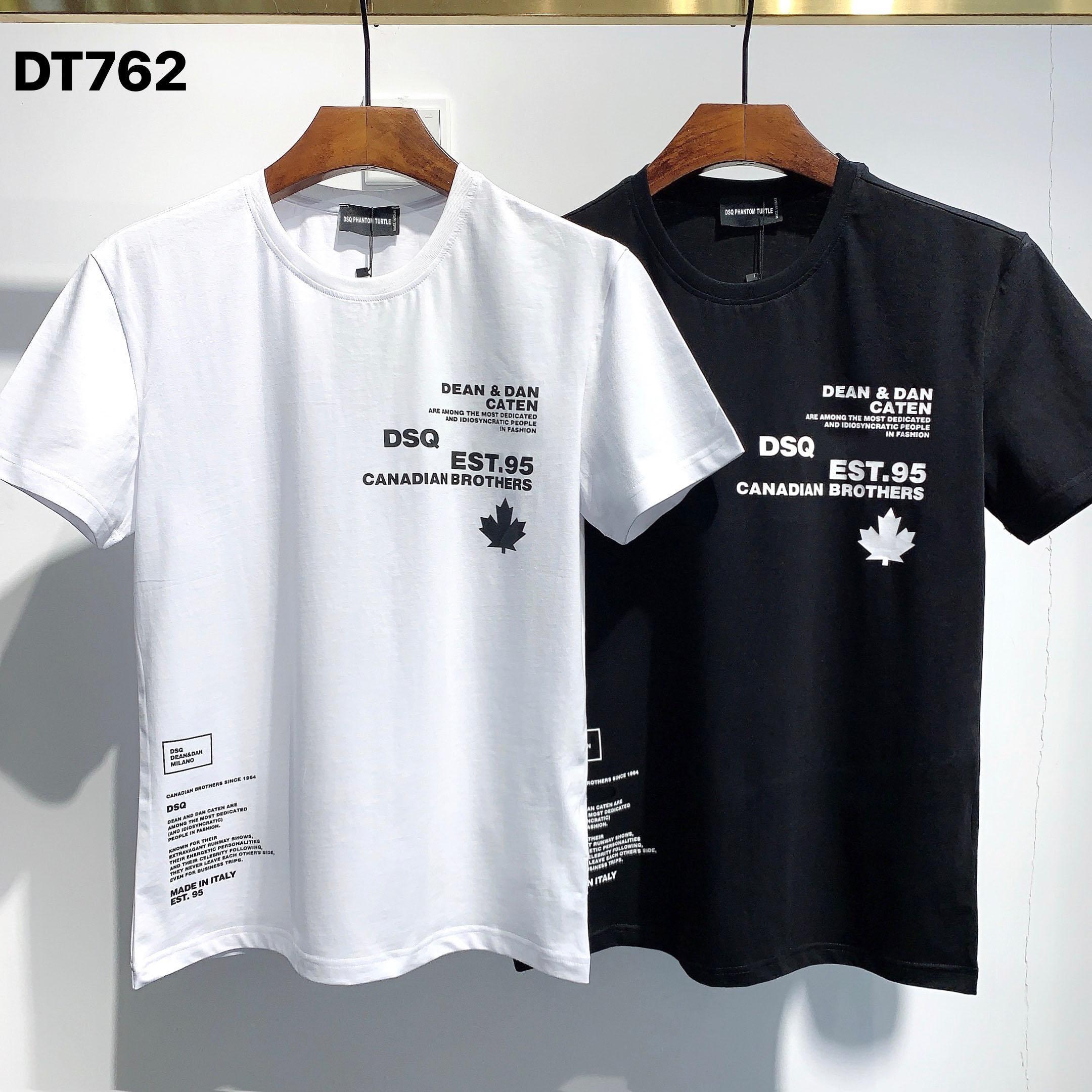 

D2 PHANTOM TURTLE 2020SS New Mens Designer T shirt Italy fashion Tshirts Summer Men D2 T-shirt Male Top Quality 100% Cotton Top 3994 MXh, White;black