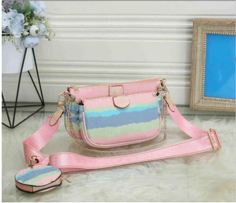 

3 pieces/set Designer handbag purse women shoulder crossbody bag ladies purses Leather messenger bags, Red