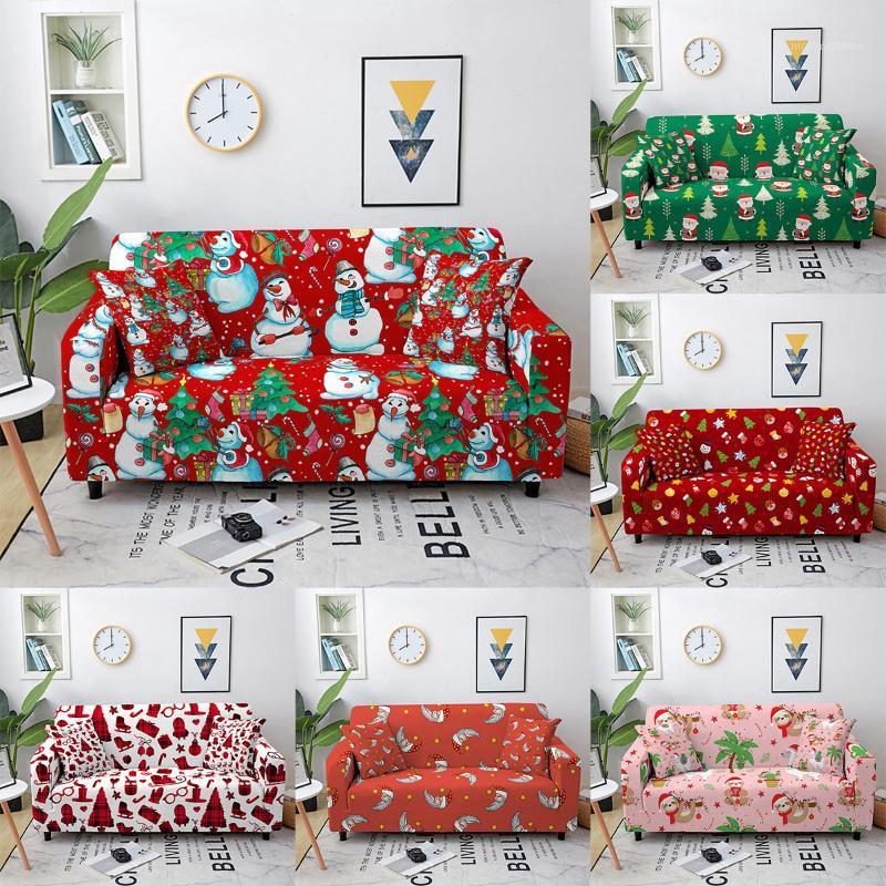 

Chair Covers Christmas Cartoon Sofa Cover Elastic 3 Seater All-inclusive Corner Extendable Sectional For Living Room