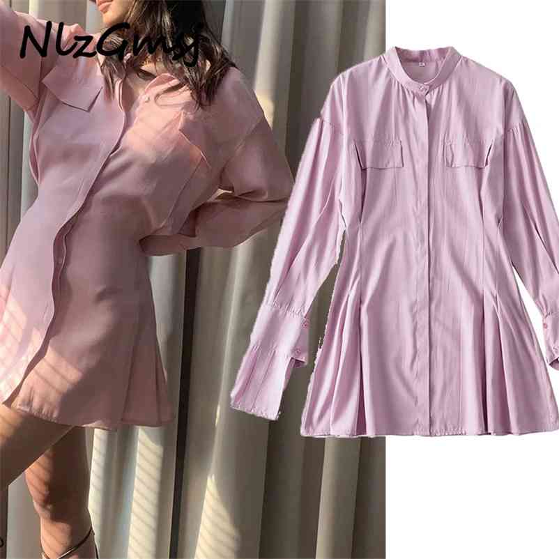 

Dres Holiday Satin Smooth Vintage Long Sleeve Like Silk Girl Slim Pocket Vestidos 06 210628, As picture