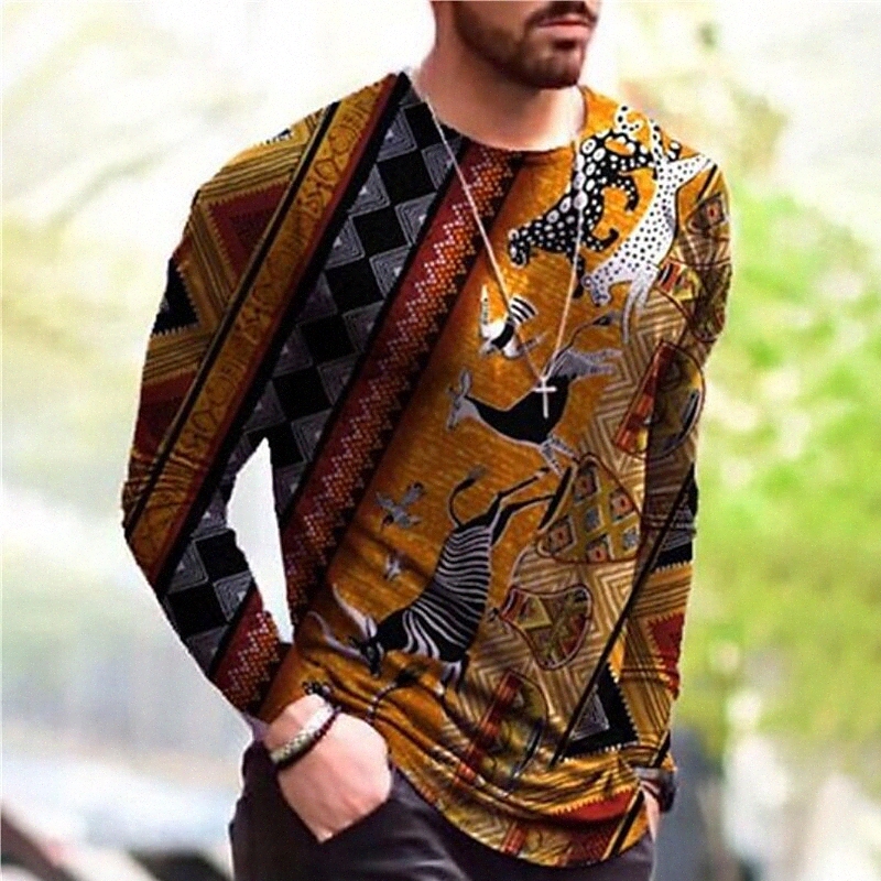 Tee-shirt unisexe Homme T-shirt T-shirt 3D Imprimer Imprimé graphique Esprit Equipement de chevaux Vacances quotidiennes Imprimé à manches longue
