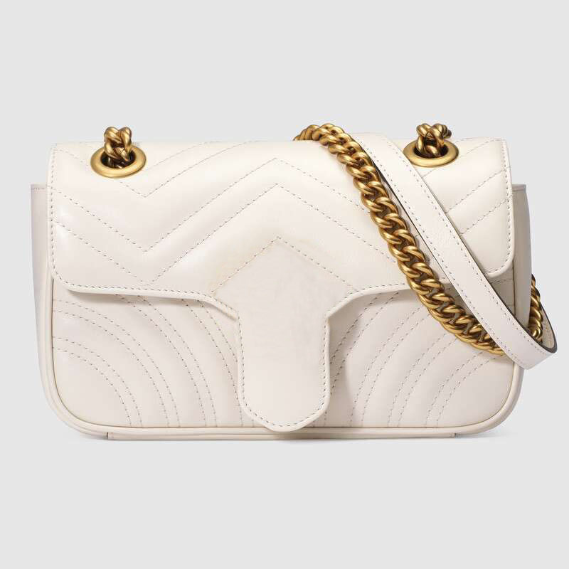 

446744-Double G,Luxurys Designers Bags, 4 styles shoulder bag, handbag, Crossbody, pochette ,Made of genuine leather,Antique gold-toned hardware, 6: white 16.5*10*5 cm