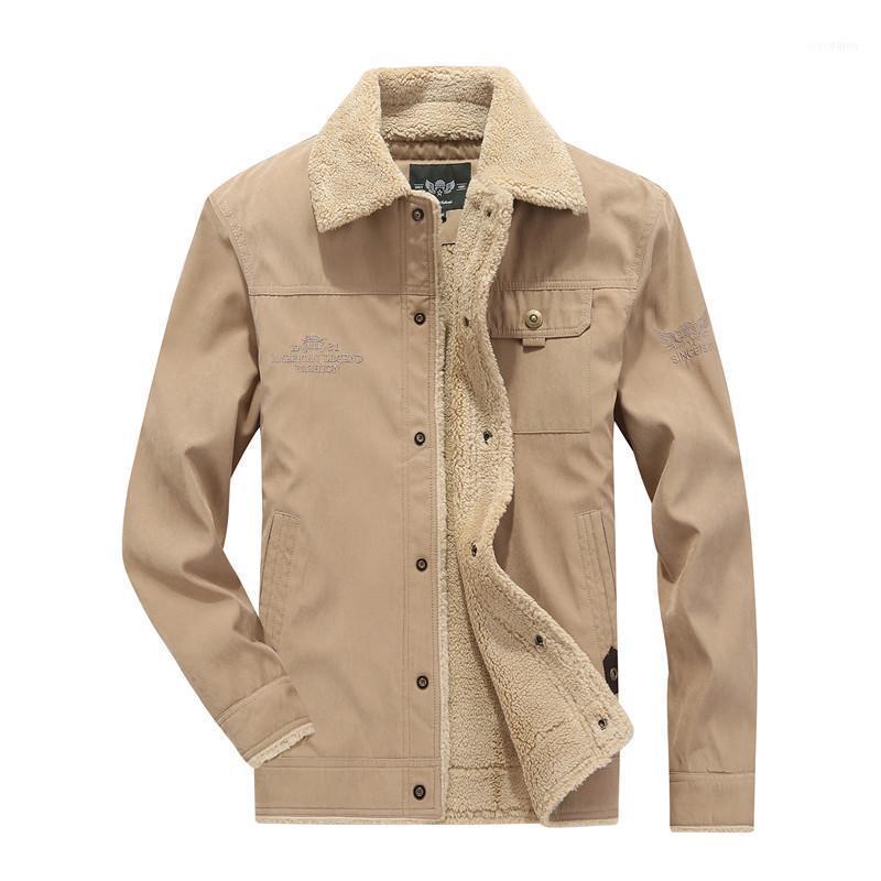 

Men's Down & Parkas Jackets Men Moda Hombre 2021 Style Parka Homme Autumn Fleece Mens Cotton-padded Middle-aged Coat1, Black