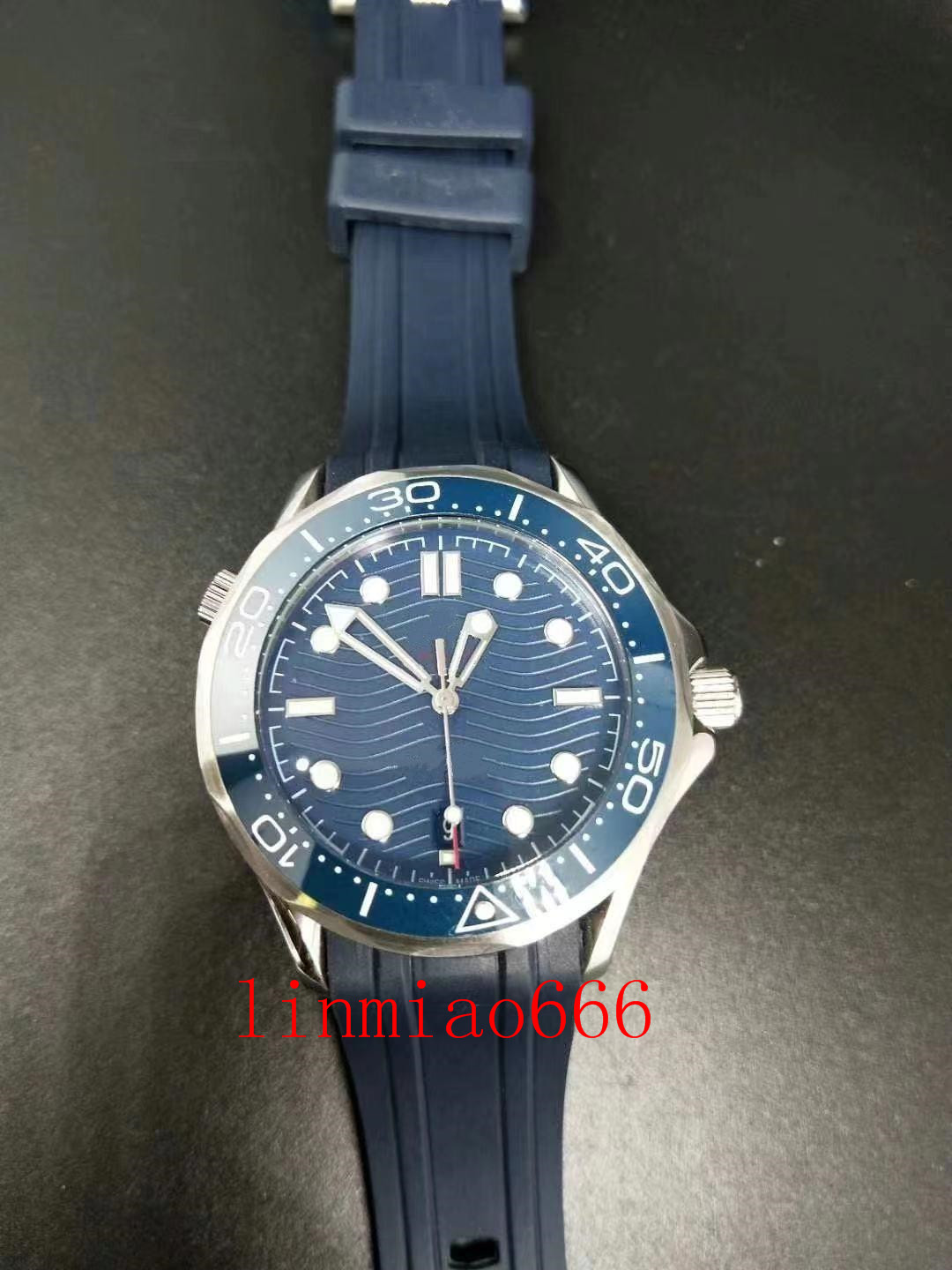 

classic men's 40mm casual business watch automatic mechanical 316l case rubber strap montre de luxe comfortable wristwatch, Slivery;brown