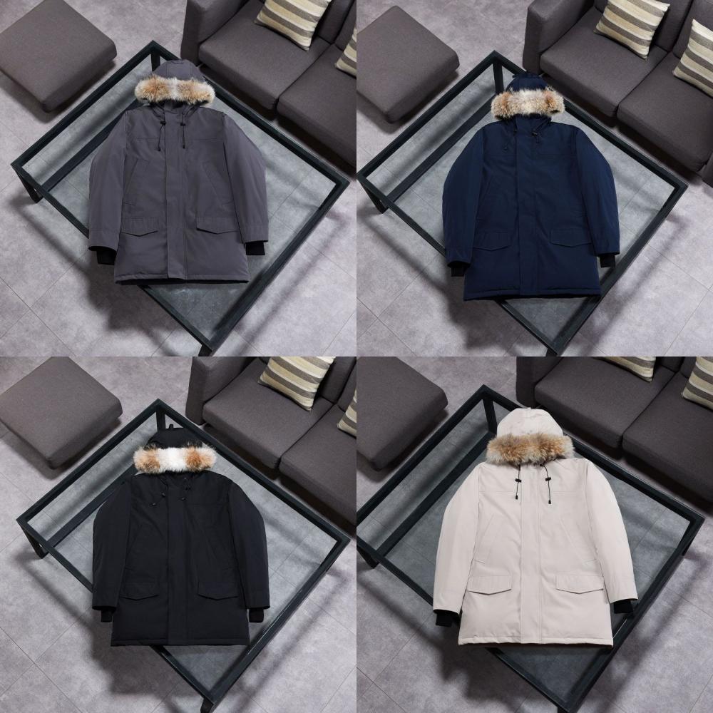 

Men Women Outerwear Designer Parka Coat Winter Down Jacket Real Wolf Fur Windproof XS-XXL #13, Gift packaging