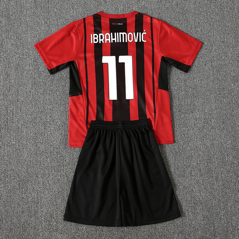 

21/22 Kids Kit Soccer Jersey IBRAHIMOVIC BRAHIM Boy Soccer Shirt 2021/2022 REBIC THEO Home Child Football Uniform On sale, No name no number