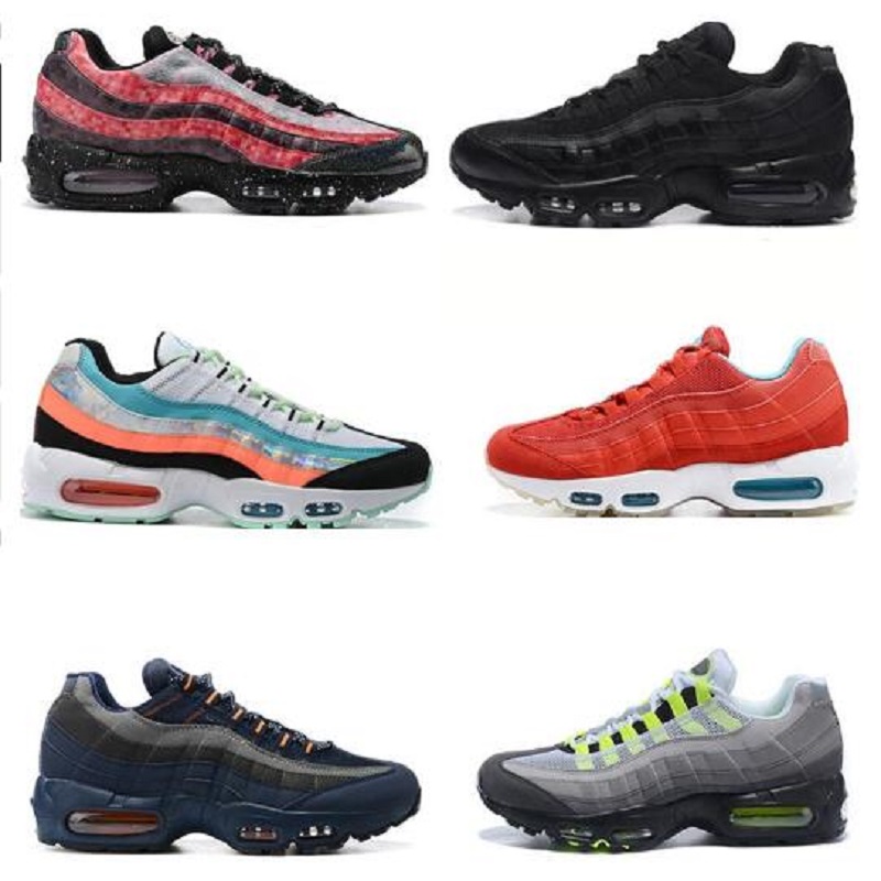 

95 running shoes men women Chaussures triple white black og neon Teal Nebula SPLATTER mens womens trainers outdoors sports sneakers