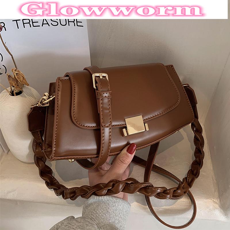 

Vintage Square Crossbody bag 2021 New Quality PU Leather Women's Designer Handbag Weave Shoulder strap Shoulder Messenger Bag, Yellow