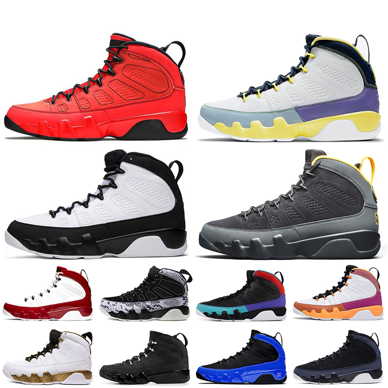 

Luxurys Designers Basketball Shoes 2021 Jumpman 9 9s Chile Red University Gold Space Jam Change The World Sports Trainers Mens Sneakers Oregon Ducks, D41 bred 40-47