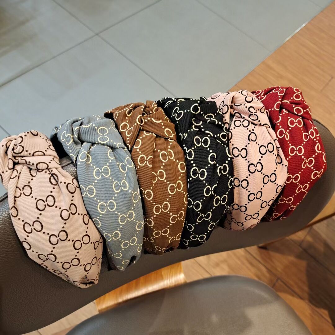 

20colors Wholesale Fashion Designer Headbands Candy Color Luxury Women Letter Wide Edge HairHoop Leather Sports HeadWrap Headwears Hair Jewelry Accessories