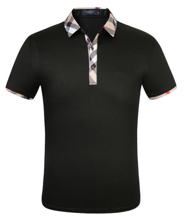 

Fashion designer POLO shirt short-sleeved T-shirt original single lapel men's cotton sportswear jogging suit, As shown