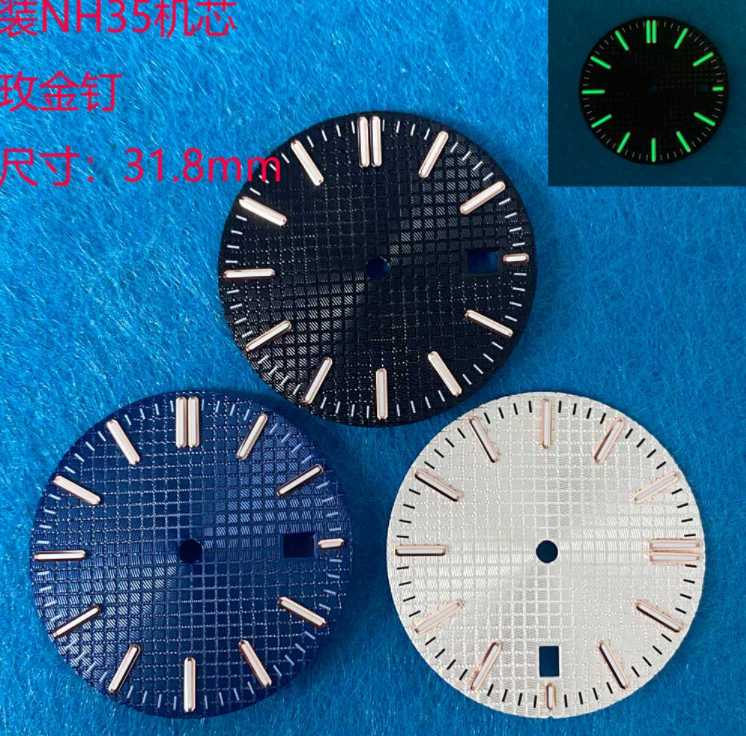 

Repair Tools & Kits 1pc 31.5mm Green Luminous Watch Dial For NH35 Movement