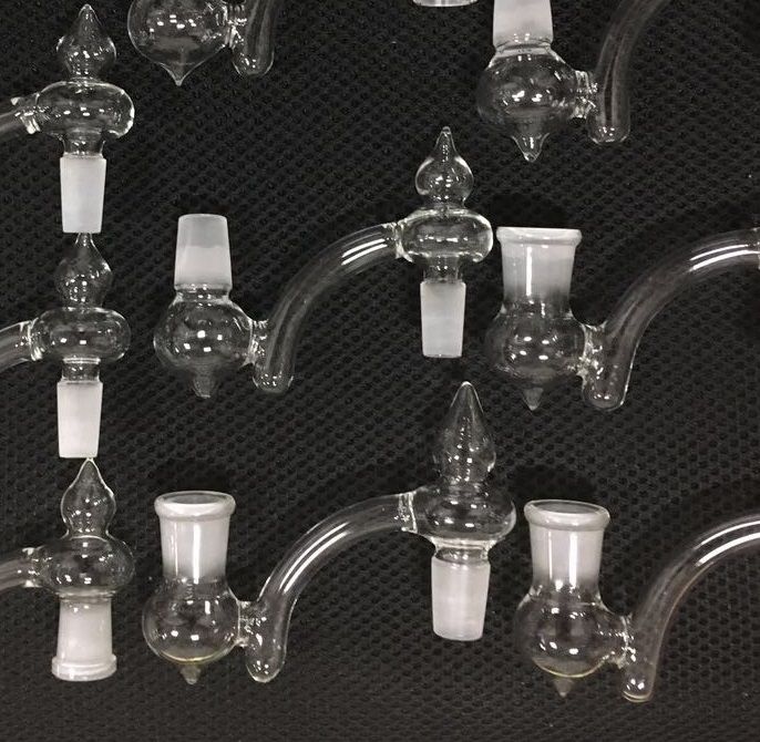 

90 degree glass bong accessary dropdown 10mm 14.4mm to 18.8mm 14mm to 18mm drop down adapter