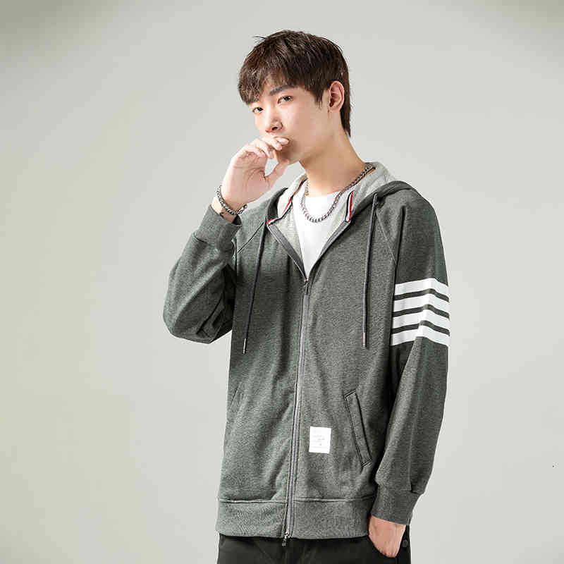 

men's hoodies & sweatshirts bomber jacket fashion casual windbreaker coat spring autumn new outwear stand slim military s ghir, Black