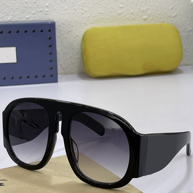 

Designer sunglasses 0152S fashion classic personality super large frame thick temples with golden metal letters designer glasses spring and summer UV400 carry box