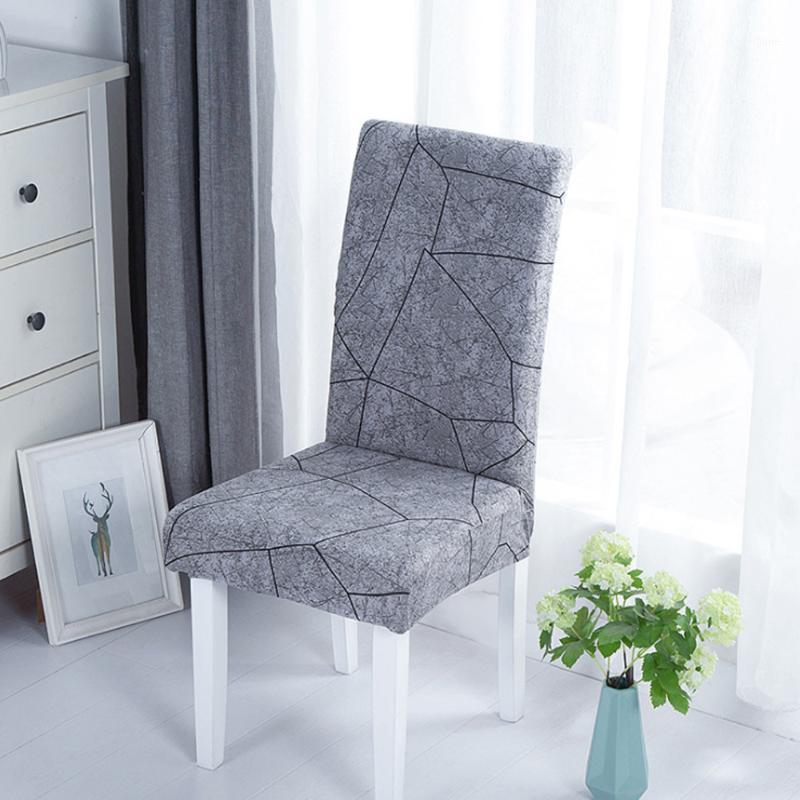 

Home Jacquard Spandex High Elastic Chair Cover Desk Seat Protective El Wedding Banquet Universal Size Covers