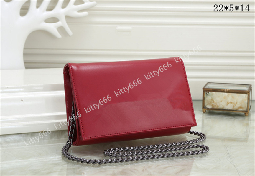

Crossbody handbag bags Fashion women's bag single shoulder messenger chain Flap bag cover type high quality DHL Free, Red