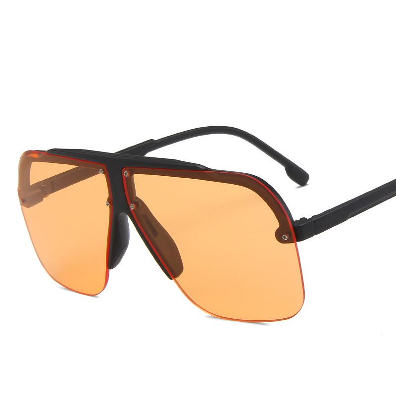 

Sunglasses Oversized Square Women Luxury Designer Vintage Lady Sunglass Outdoor Driving Glasses Men Yellow Shades Gafas De Sol