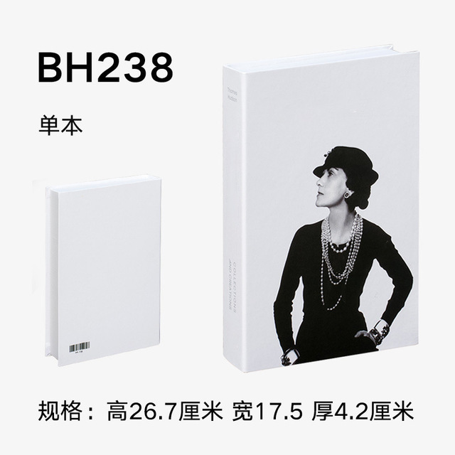 

Fake Book Decoration Cafe luxury Decoration Hotel Simulation Book Creative Fashion Brand Decorative Book Model Club Home Decor Y0603