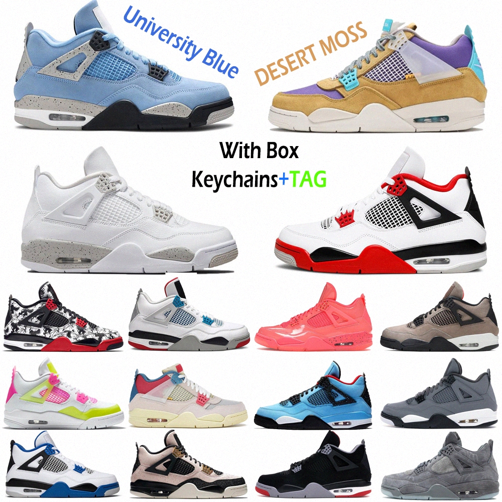 

2022 Jumpman 4 4s Mens Basketball Shoes University Blue Black Cat White Oreo Low Haze Sail 30th Anniversary Desert Moss Womens outdoor Sports Trainers, I need look other product