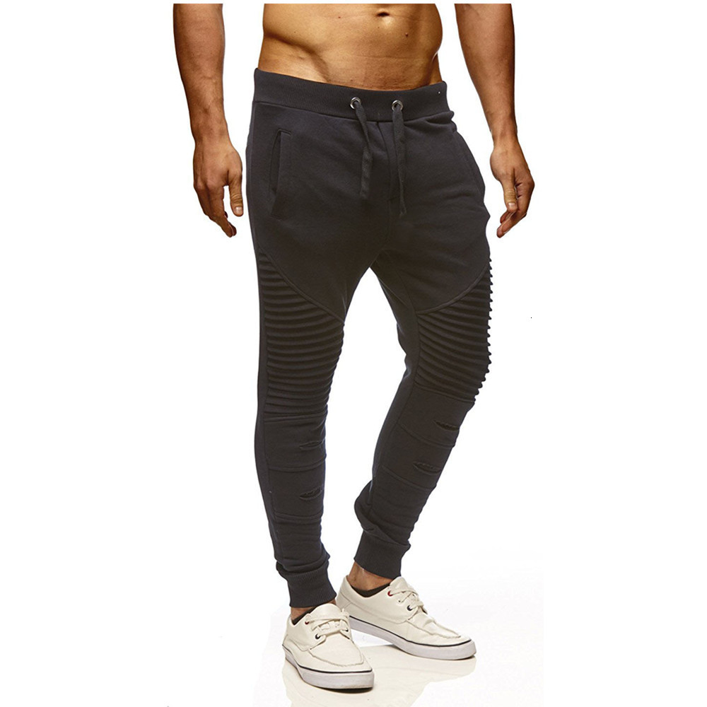 

2021 Men Casual Pencil Pencils Complete Elastic Waistband Adjustment Plied Thin Fitness Workout Sweatpants Jogger Sports Pants 6ldi, Haji