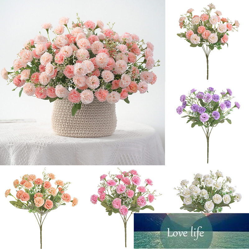 

Carnation Artificial Flowers Carnation Table Desk Decor Home Decoration Korean Holding Flowers Small Lilac Fake Flowers 20 Heads, Light coffee