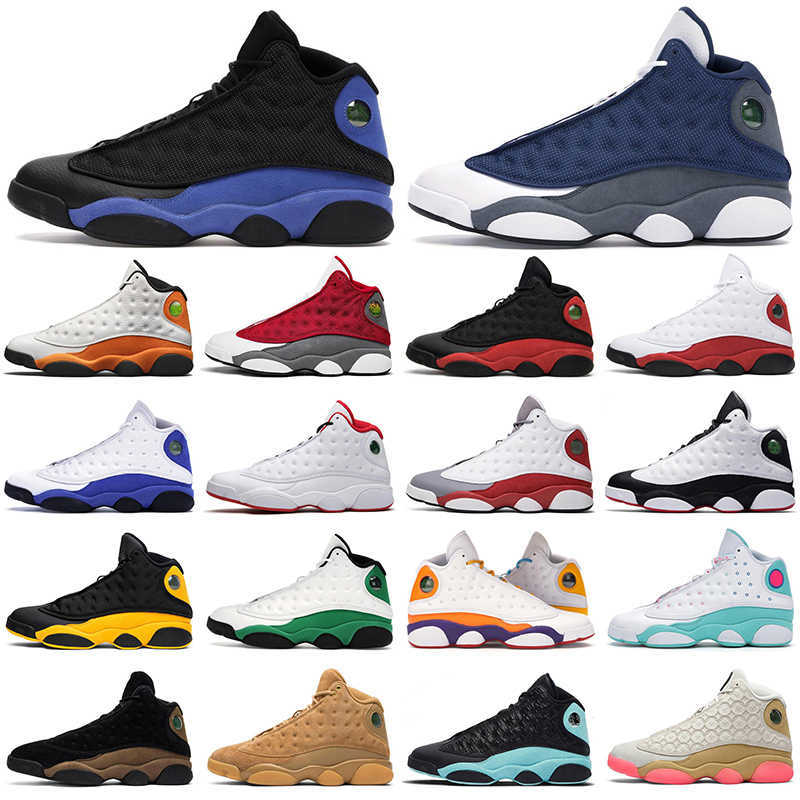 

men women basketball shoes 13s Black Hyper Royal Starfish Red Flint Bred Chicago Barons mens trainers athletic sneakers size 5.5-13