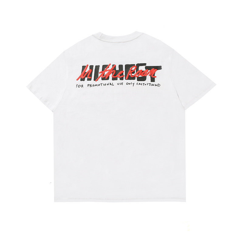 

2021 New the Best Version of Travis Scott x Cactus Jack Cooperative Men and Women Super Lovers T-shirt for Men's Room 5syg, White