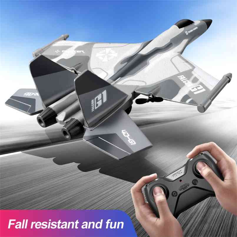 

Modern RC Drome Model RC Plane Profesional 2 Channel Remote Control Aircraft Fpv Drone Flying Balls Toys For Kids Boys 210901