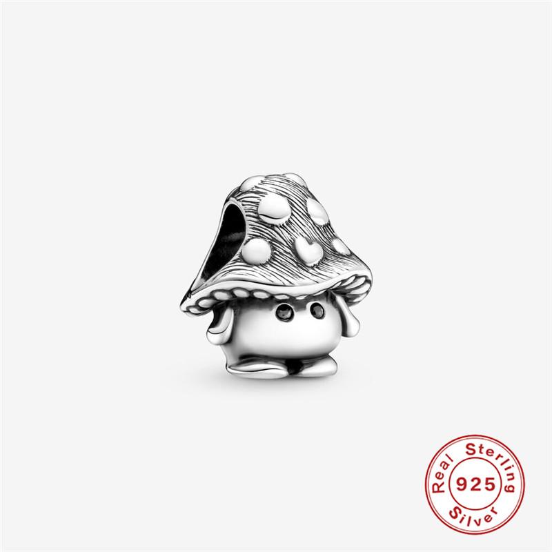 

Other MC European And American Fashion Retro Cute Mushrooms 925 Sterling Silver Charms Beads Fit Original DIY Jewelry Gift
