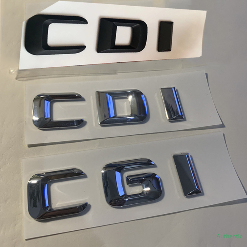 

Letters Emblem for Mercedes Benz CDI CGI TDI E260 C300 E320 Car Styling Trunk Logo Sticker Discharging Capacity Mark, Colour