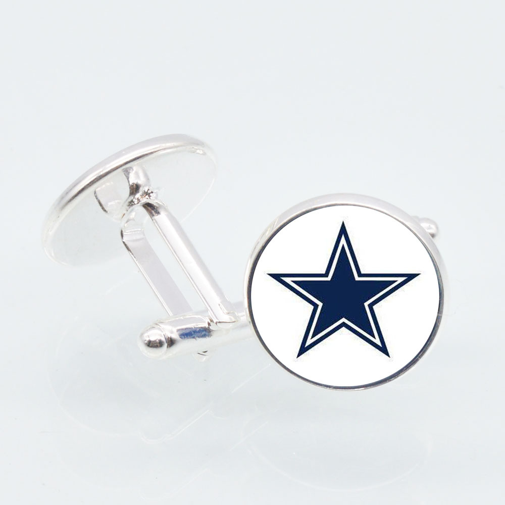 

5 Pair/lot National League West Football Charms Silver Men links Groomsmen Gift Man Cuff Links Jewelry