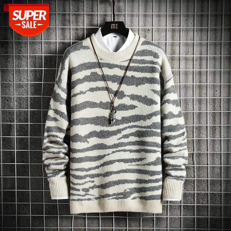 

Men'S Black White Sweaters Spring Autumn Winter Clothes 2021 Pull OverSize Korea Style Casual Standard Pullovers #Ct8c, White;black