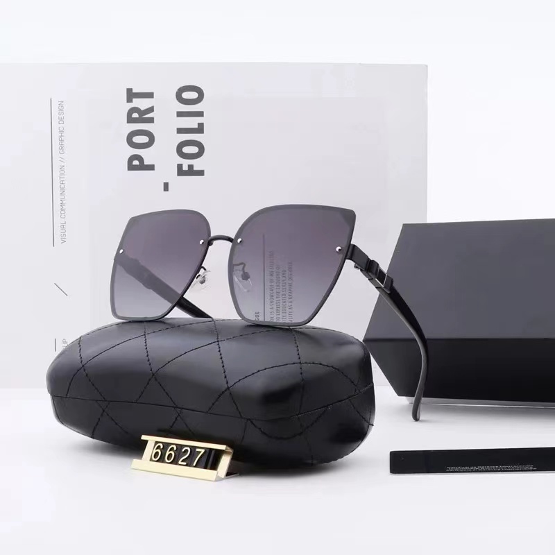 

Five colors Fashion women Cat Eye sunglasses luxurys designers sunglasses high quality driving polarized glasses with BOX 6627, White;black