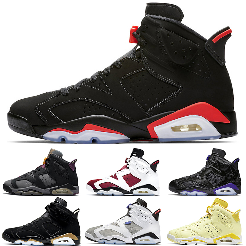

2021 basketball shoes 6s for men 6 Aleali May Black Infrared Bordeaux Carmine DMP Flint Floral Hare Tech Chrome Tinker outdoor sports sneakers
