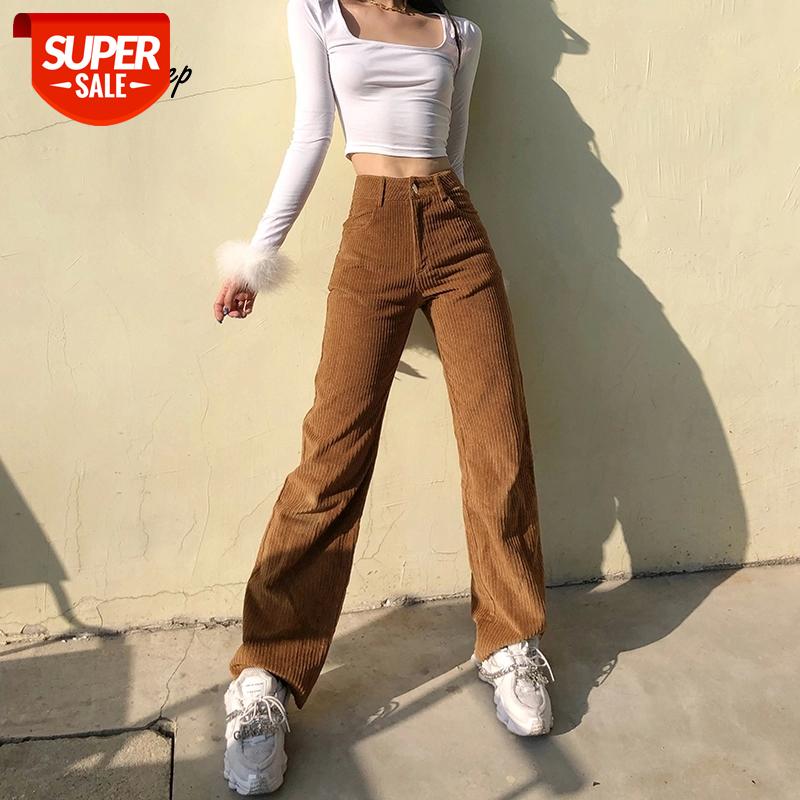 

Weekeep Purple Ribbed Corduroy Baggy Joggers Women Pants Streetwear High Waisted Straight Trousers Casual 90s Vintage Sweatpants #Fc5z, Black;white