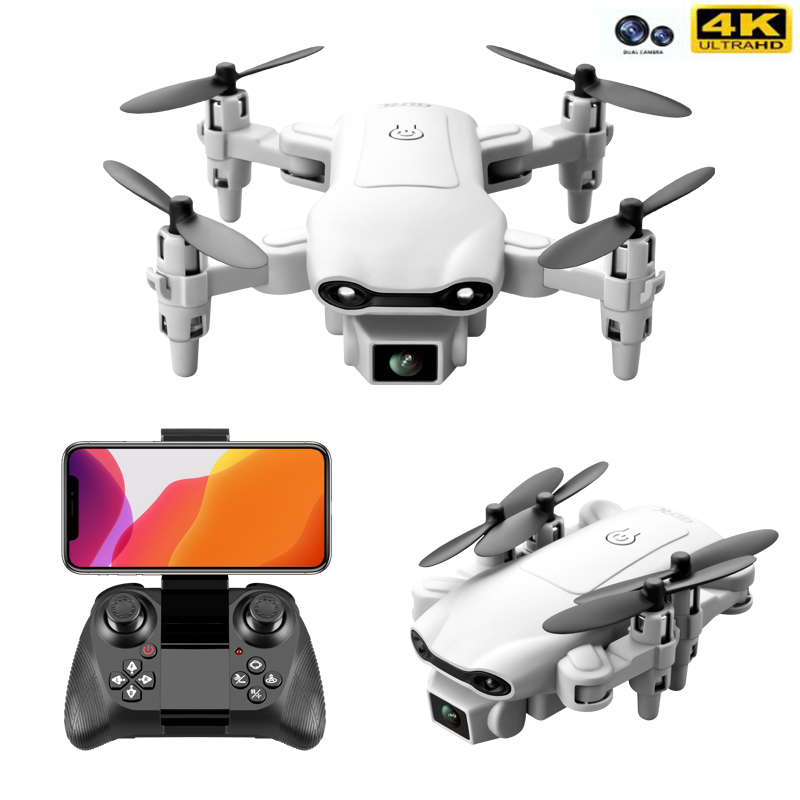 

Best Mini Drone 4K profession HD Wide Angle Camera 1080P WiFi fpv Drone Dual Camera Height Keep Drones Camera Helicopter Toys, White