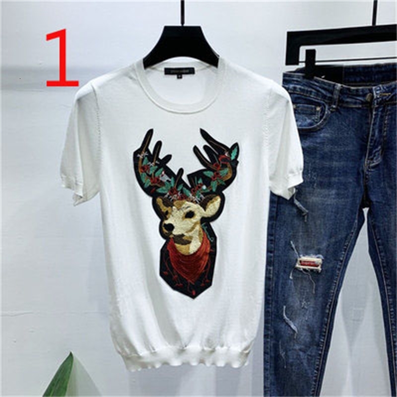 

2021 T-shirt Men's Short-sleeved Ice Silk Tight Summer New Ultra-icy Knitted Half-sleeved Thin Section Ljwj