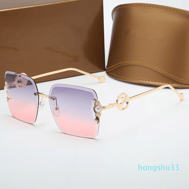 

2021 fashion sunglasses large frame sunglasse men's and women's same anti ultraviolet net red glasses