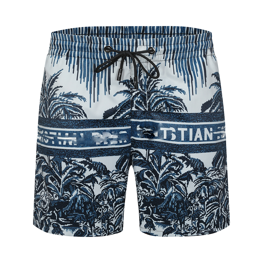 

2022 Summer new men's pants fashion leisure beach pants silky fabric shorts, design style high-end brand,fy 42, Black