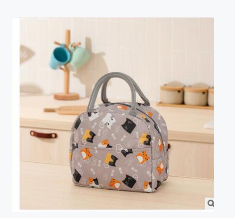 

2021 Household handbag Portable Lunch Bag Thermal Bags Insulated Lunch Box Cooler bag for women Convenient Tote Food Bags for work