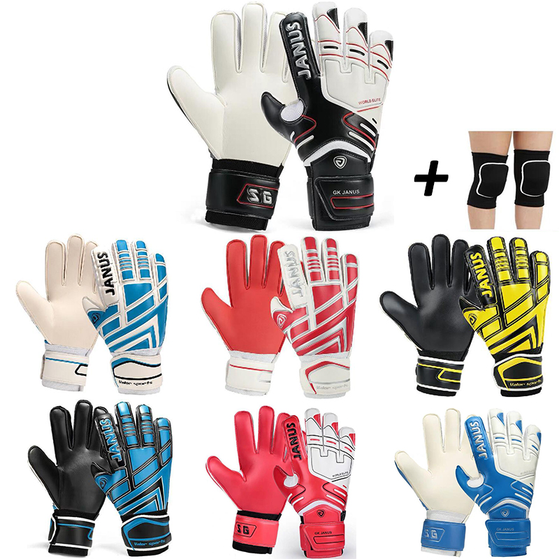 

2021 New with fingersave Football Professional Goalkeeper Gloves Non-slip wear-resistant and breathable Goalkeeper Futebol Soccer Gloves