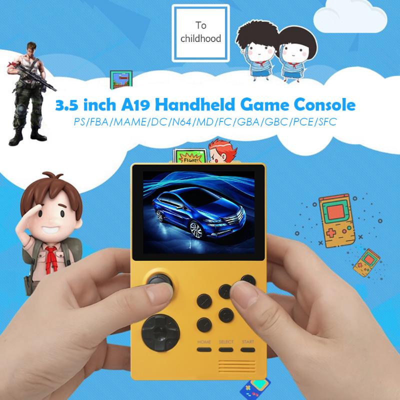 

2000 in 1 Retro Game Console Player Handheld Portable Video Games for POWKIDDY A19 Household Game Playing Accessories