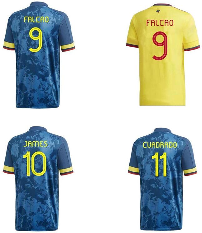 Colombie Cuadrado Falcer Jersey de football 2021 22 Cardona Borja Sanchez Muriel Maillots de Foot Zapata Mina Borre Uribe Kit de chemise de footb