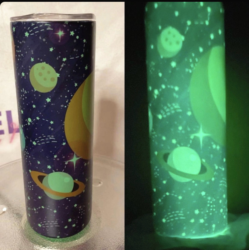 

STRAIGHT 20oz Sublimation Luminous Paint Cups With Straw Glowing In The Dark Stainless Steel Water Bottles Coffee Drinking Milk Mugs A12