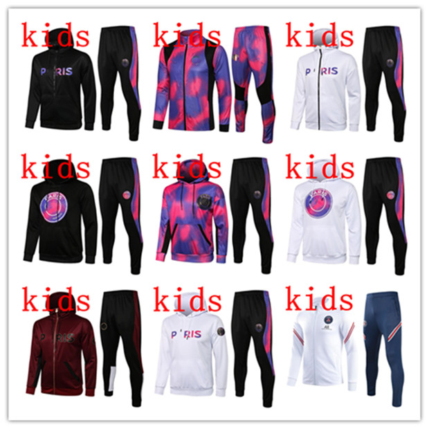 

Kids tracksuit 21/22 boys TRAINING SUIT full zipper jacket 2021 2022 Football set, 10