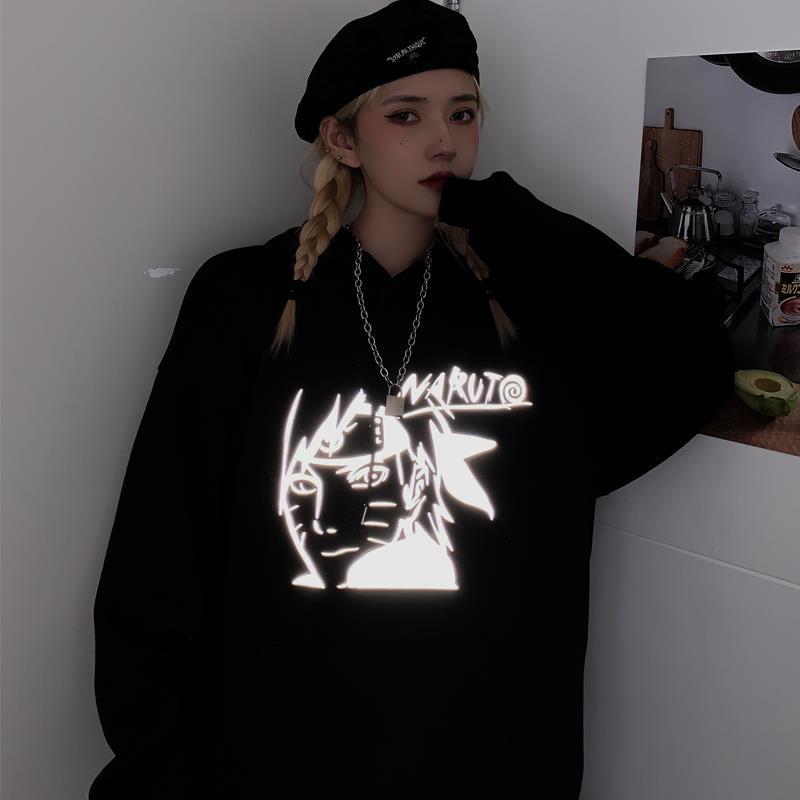 

2021 New Naruto Male Pullover Japanese Streetwear Mens Hoodies Hip Hop Couple Tops Autumn Harajuku Anime Cartoon Hoodie Kskk